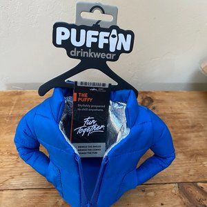 Puffy drinkwear blue mug cozy NWTp